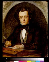 Portrait of Wilkie Collins (1824-89) 1853